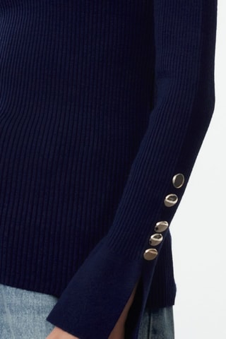 Jersey slim fit - Azul marino