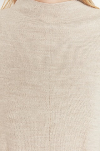 Jersey y pantalón wide leg - Beige