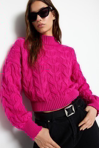 Jersey regular fit - Fucsia