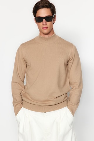 Jersey regular fit - Camel