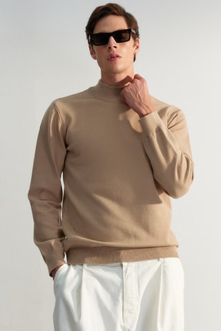 Jersey regular fit - Camel