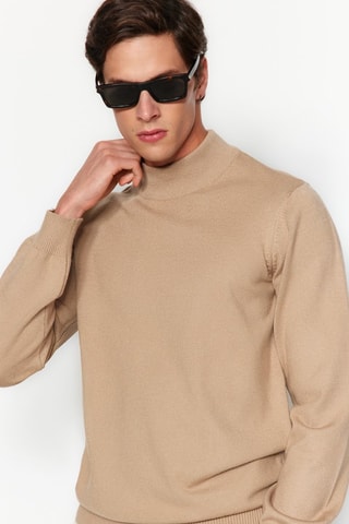 Jersey regular fit - Camel