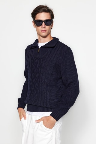 Jersey regular fit - Azul marino