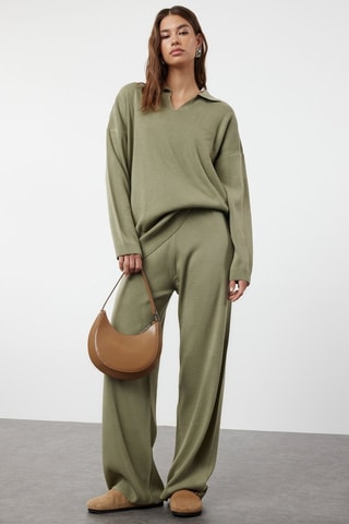 Jersey con capucha y pantalón - Verde