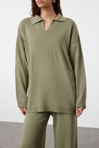 Jersey con capucha y pantalón - Verde