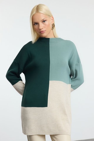 Jersey - Verde y beige
