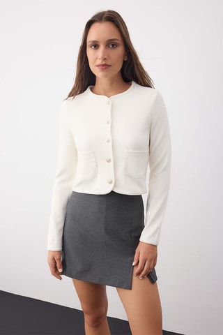 Cárdigan regular fit - Crudo