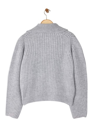 Cárdigan oversize - Gris claro