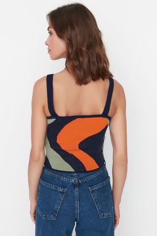 Cárdigan y top - Naranja