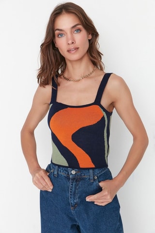 Cárdigan y top - Naranja