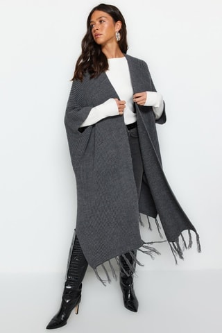 Cárdigan largo - Gris