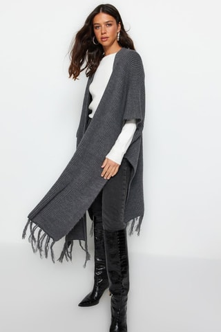 Cárdigan largo - Gris