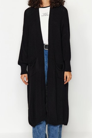 Cárdigan largo - Negro