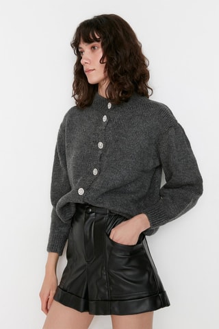 Cárdigan - Gris oscuro