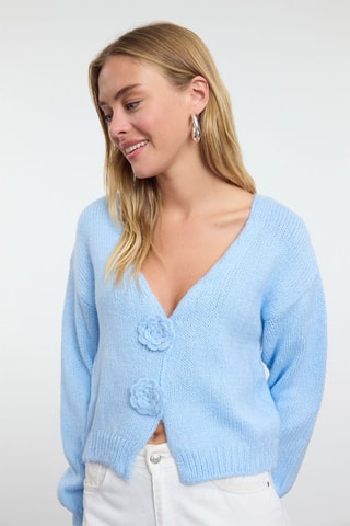 Cárdigan regular fit - Azul claro