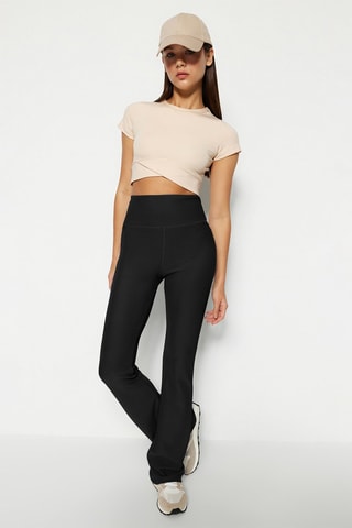 Pantalón flare - Negro