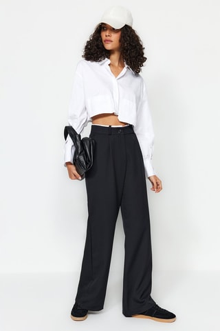 Pantalón wide leg - Negro