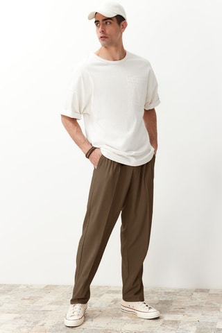 Pantalón relaxed - Beige