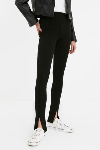 Pantalón recto - Negro