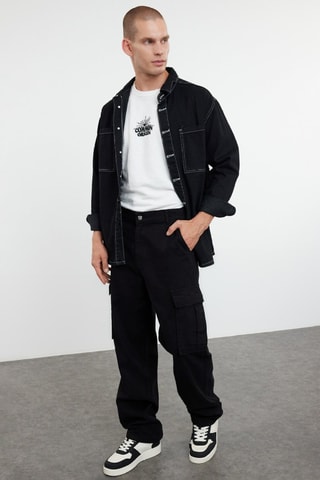 Pantalón cargo - Negro