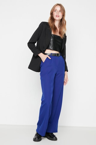 Pantalón recto - Azul