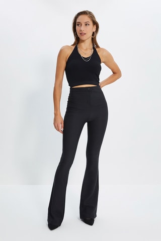 Pantalón flare - Negro