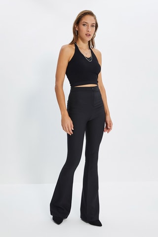 Pantalón flare - Negro