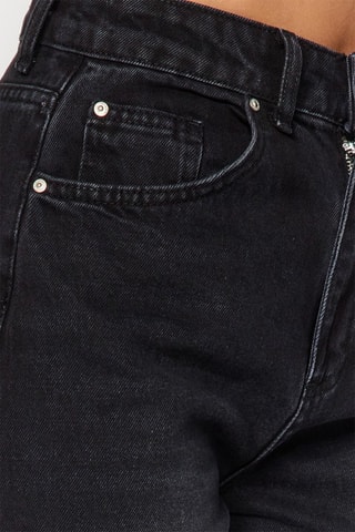 Vaquero wide leg de tiro alto - Negro