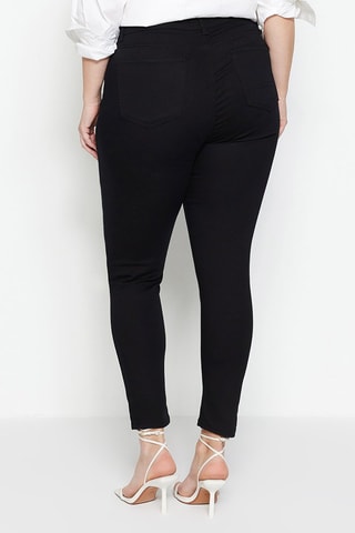 Vaquero skinny fit de tiro alto - Negro