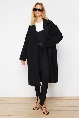 Abrigo oversize - Negro