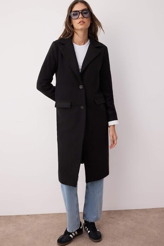 Abrigo regular fit - Negro