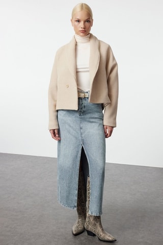 Abrigo regular fit - Beige