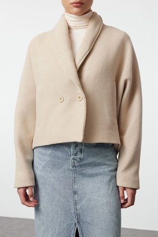 Abrigo regular fit - Beige