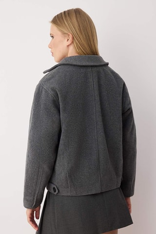 Chaqueta regular fit - Gris oscuro jaspeado