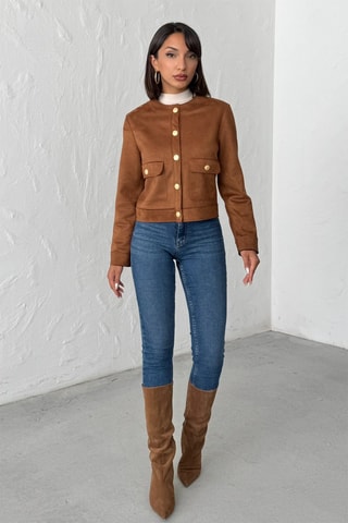 Chaqueta regular fit - Beige