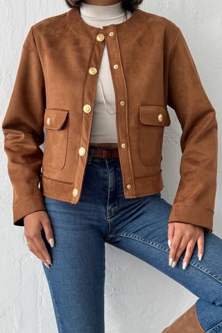 Chaqueta regular fit - Beige