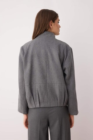 Chaqueta regular fit - Gris oscuro jaspeado