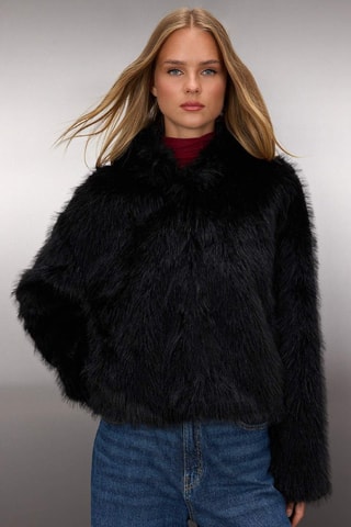 Chaqueta con capucha - Negro