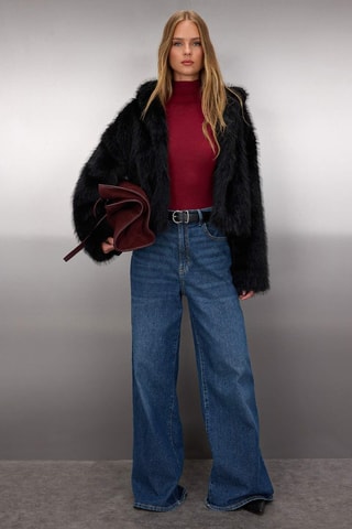 Chaqueta con capucha - Negro