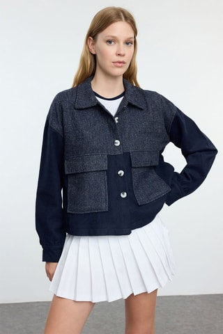 Chaqueta regular fit - Azul marino