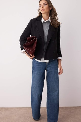 Chaqueta regular fit - Negro