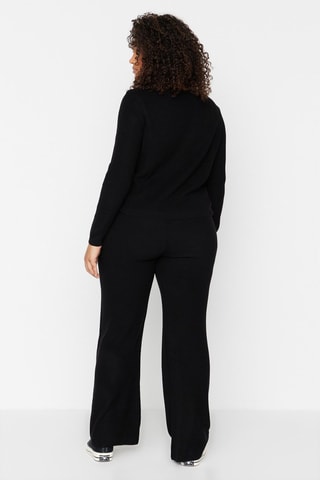 Top y pantalón palazzo - Negro