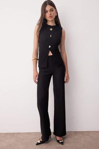 Top y pantalón - Negro