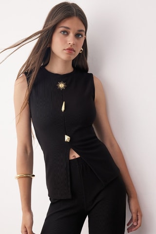 Top y pantalón - Negro