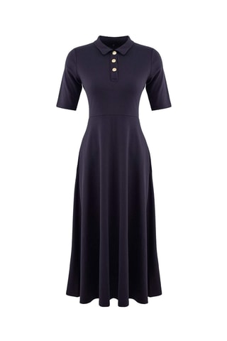 Vestido evasé - Azul marino