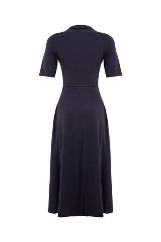 Vestido evasé - Azul marino