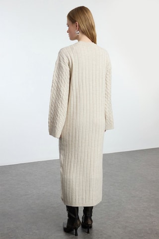 Vestido jersey - Beige