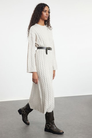 Vestido largo - Beige