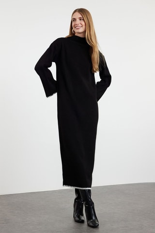 Vestido jersey - Negro