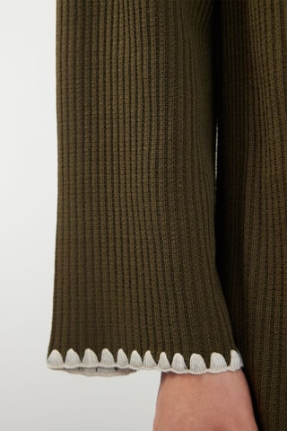 Vestido largo relaxed fit - Caqui